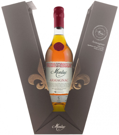 Арманьяк "Monluc" 5 Ans, Armagnac AOC, gift box, 0.7 л