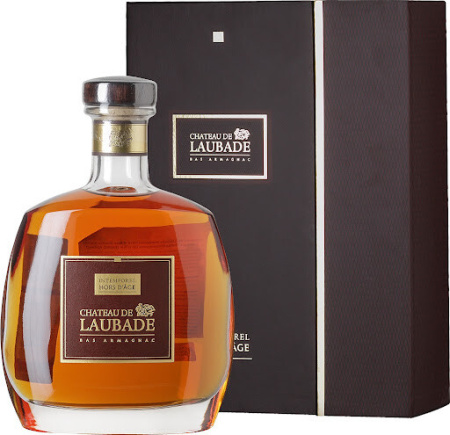 Арманьяк Chateau de Laubade, "Intemporel" Hors d'Age, carafe Aramis & gift box, 0.7 л