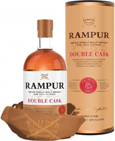 Виски "Rampur" Double Cask, in tube, 0.7 л