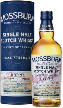 Виски Mossburn, "Vintage Casks" No.27 Glen Spey, 2008, in tube, 0.7 л