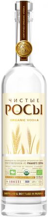 Водка "Чистые Росы" Из ржаного зерна, 0.5 л