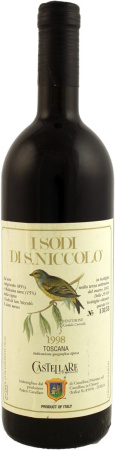 Вино Castellare di Castellina, "I Sodi di San Niccolo", Toscana IGT, 1998