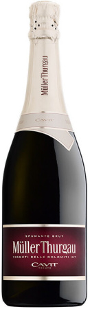 Игристое вино Cavit, Muller Thurgau Spumante Brut, Vigneti delle Dolomiti IGT, 2020