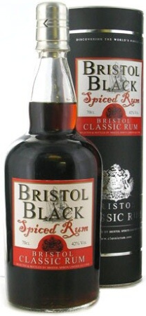 Ром Bristol Classic Rum, "Bristol Black" Spiced Rum, gift tube, 0.7 л