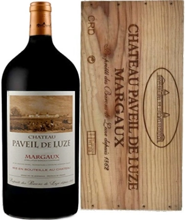 Вино Chateau Paveil de Luze, Margaux AOC, 2014, wooden box, 3 л