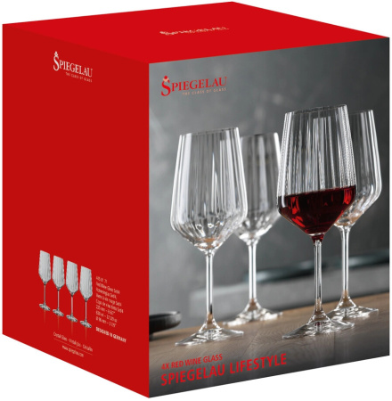 Бокалы Spiegelau "LifeStyle" Red Wine, set of 4 pcs, 630 мл