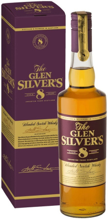 Виски "Glen Silver's" Blended Scotch 8 Years Old, gift box, 0.7 л