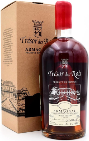 Арманьяк Vinet-Delpech, "Tresor des Rois" Armagnac AOC, 1971, gift box, 0.7 л