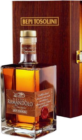 Граппа Bepi Tosolini, "Ramandolo" Barrique, Decanter & wooden box, 0.7 л