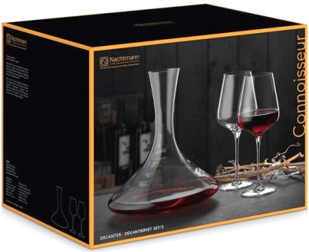 Набор Nachtmann, "Connoisseur" Set, Decanter & 2 Bordeaux Glass