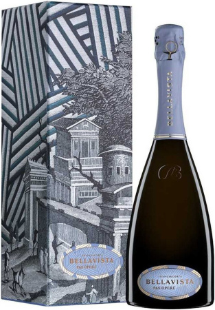 Игристое вино Bellavista, "Pas Opere" Extra Brut, Franciacorta DOCG, 2015, gift box