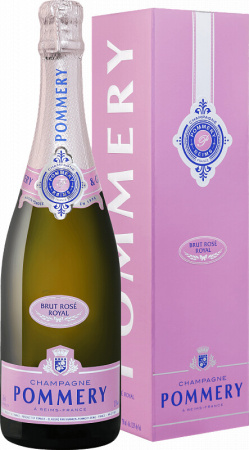 Шампанское Pommery, Brut Rose Royal, Champagne AOC, gift box