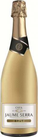 Игристое вино Jaume Serra, Cava Brut DO, gold sleeve