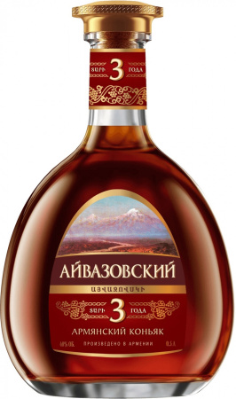 Коньяк "Айвазовский" 3-летний, 0.5 л