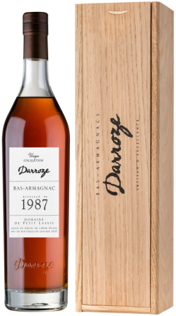 Арманьяк Darroze, Bas-Armagnac "Domaine de Petit Lassis", 1987, wooden box, 0.7 л