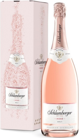 Игристое вино Schlumberger, Rose Brut Klassik, gift box