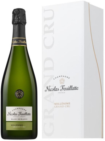 Шампанское Nicolas Feuillatte, Grand Cru Brut Blanc de Blancs Chardonnay, 2012, gift box