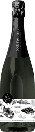 Игристое вино "Cock test belle" Cuvee №1 Blanc de Blancs Extra Brut, 2019