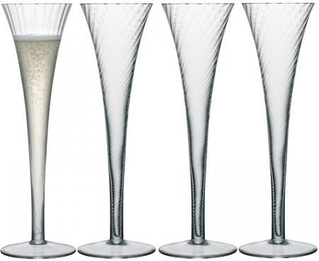 Бокалы-флюте LSA International, "Aurelia" Champagne Flute, Set of 4 pcs, 200 мл