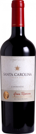 Вино Santa Carolina, "Gran Reserva" Carmenere, Valle del Rapel DO, 2019