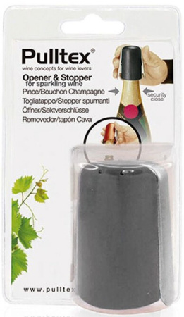 Пробка Pulltex, Champagne Opener& Stopper, Black