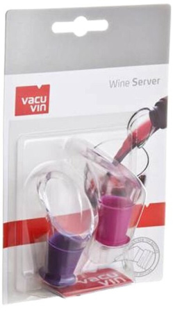 Дропстоп/каплеуловитель Vacu Vin, Wine Server Crystal, Pink/Purple, set of 2 pcs