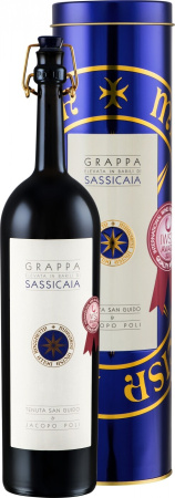 Граппа Grappa di Sassicaia, gift tube, 0.5 л