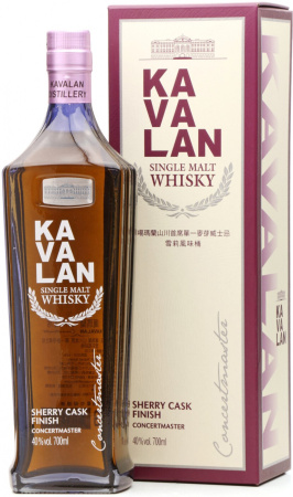 Виски Kavalan, "Concertmaster" Sherry Cask Finish, gift box, 0.7 л