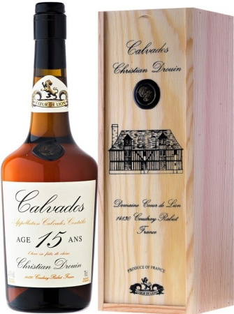 Кальвадос Christian Drouin, Calvados 15 ans, gift box, 0.7 л