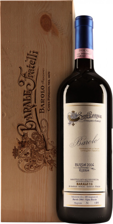 Вино Barale Fratelli, Bussia Riserva, Barolo DOCG, 2004, wooden box, 1.5 л