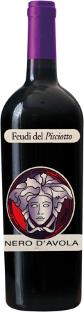 Вино Feudi del Pisciotto, "Versace" Nero Davola, Sicilia IGT, 2018