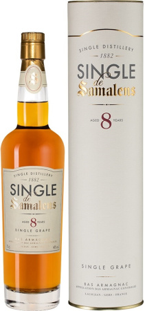 Арманьяк "Single de Samalens" 8 Years Old, Bas Armagnac AOC, in tube, 0.7 л