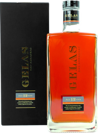 Арманьяк Gelas, "Bas Armagnac", 12 ans, gift box, 0.7 л